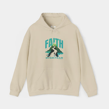 Faith Over Fear-Front Design_ Unisex Hoodie.