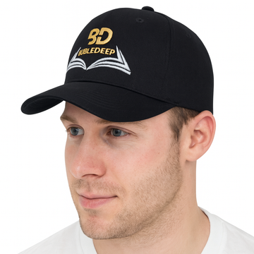 BibleDeep White and Gold logo Cap. Free Shipping