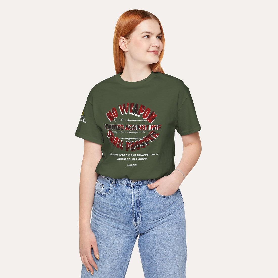 No Weapon Formed Against me_ Cotton Tee