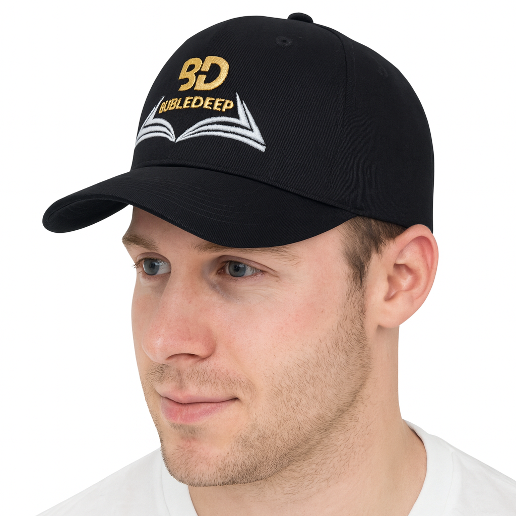 BibleDeep White and Gold logo Cap. Free Shipping